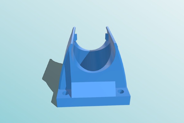 Clone E3D V6 40 mm Fan Duct with tight fit | 3d print model