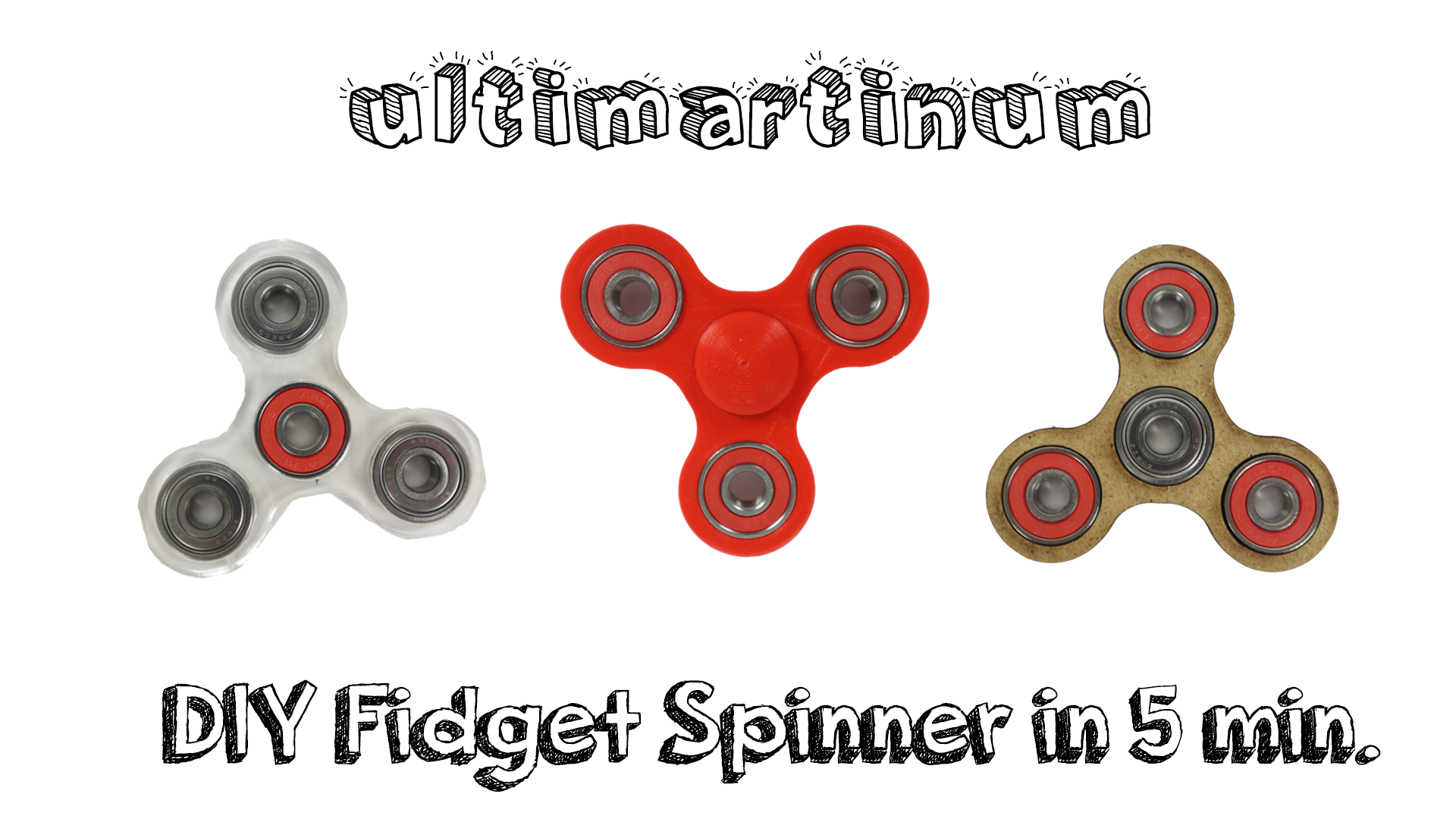 DIY Fidget Spinner in 5min.