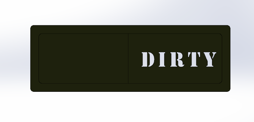 Dishwasher Clean_Dirty Sign | 3d print model