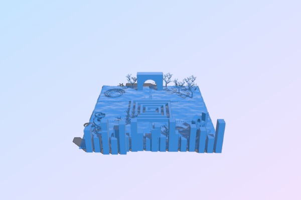 Sculpture Park Layout | 3d print model