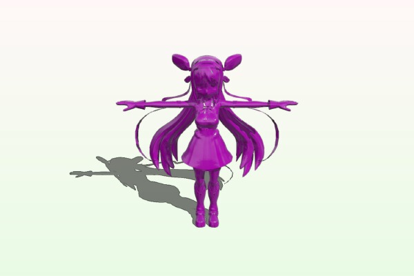 Miss Anime character | 3d print model