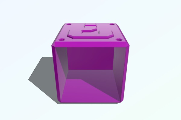 Mario Block Plant Pot | 3d print model