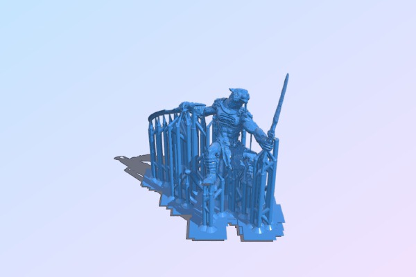 Suported Remix of remix - tabaxi fighter, rogue, ranger | 3d print model