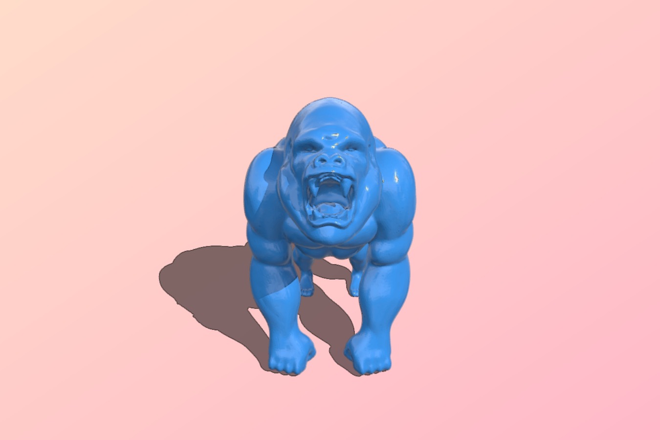 Angry gorilla