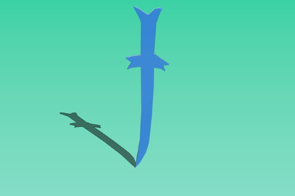 Grass sword - Finn | 3d print model
