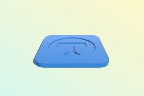 UT Drink Coaster | 3d print model