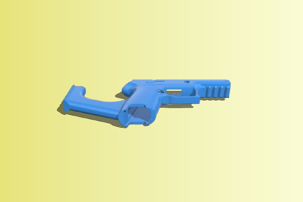 P250 p320 one lower strut rear facing rail | 3d print model