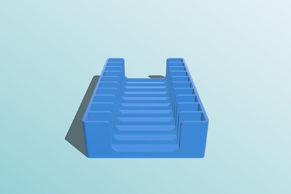 SSD Storage Box 10 slots 10mm | 3d print model