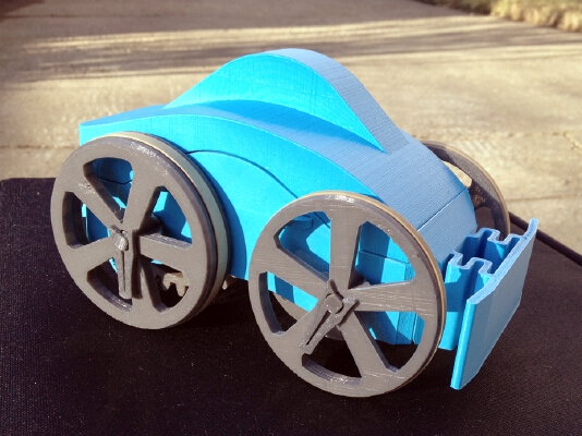 Flywheel Toy Car | 3d print model