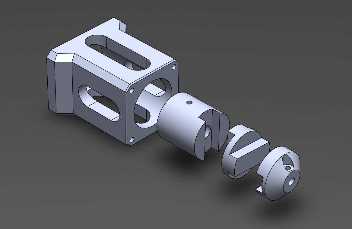 CNC Router stepper motor to leadscrew couple and housing