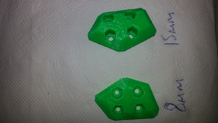 10mm 15mm 20mm version zmr 250 skids | 3d print model