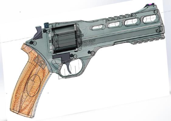 Chiappa Rhino 60D Revolver mockup | 3d print model