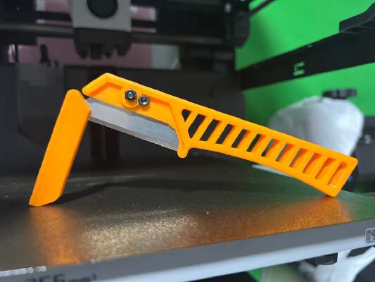 Fixed blade utility knife handle WITH Sheath _ Blade Cover | 3d print model