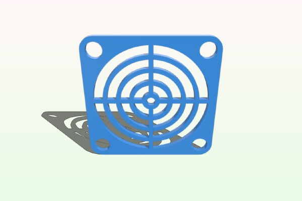 30mm Monoprice Select Mini Fan Guard Remake | 3d print model