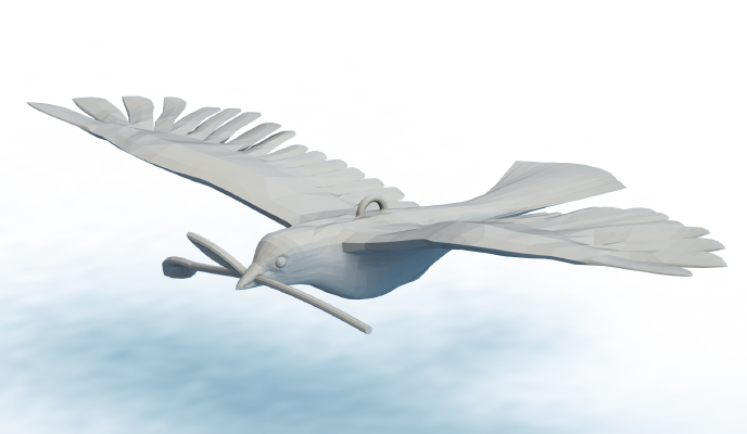 Peace Dove - Hanging variant | 3d print model