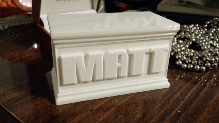 Box with Name - MATT | 3d print model