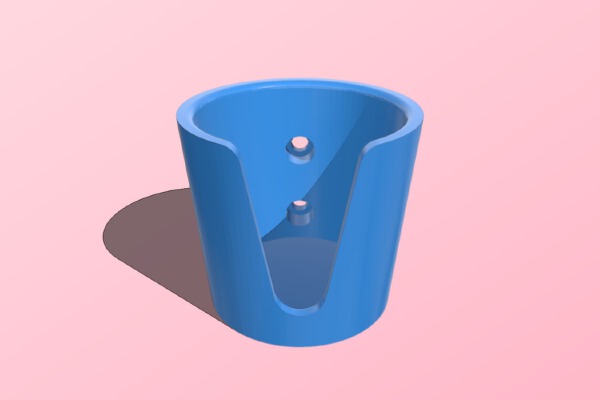 Sim Racing Cup Holder (For M8 Bolts) | 3d print model