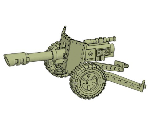28mm cannon carriage model | 3d print model