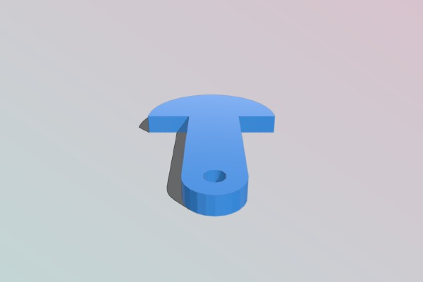 Removable shopping trolley token for UK_Europe | 3d print model