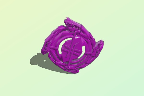  beyblade burst layer (scythe of hell ) | 3d print model