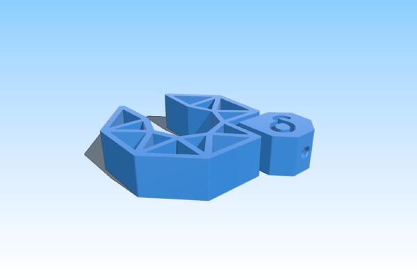 Vertex Delta Keychain | 3d print model