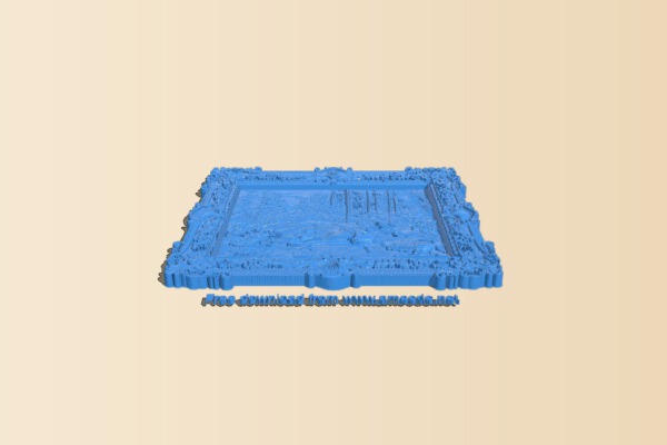 Picture of hunting dogs and wild boar | 3d print model