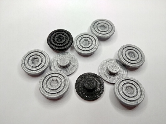 Fidget Spinner Concentric Rings Cap_Cover | 3d print model