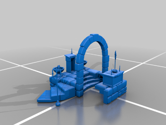 Altar with a secret door | 3d print model