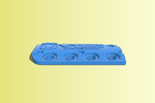 VTEC Valve Cover Keychain | 3d print model