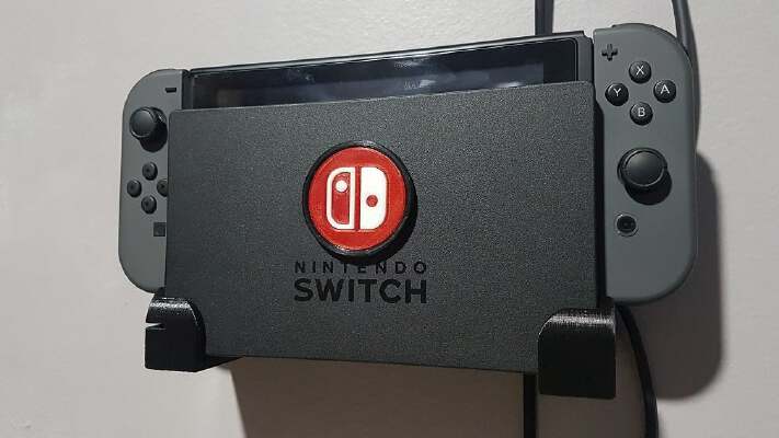 Nintendo Switch Dock Wall Mount V2 | 3d print model