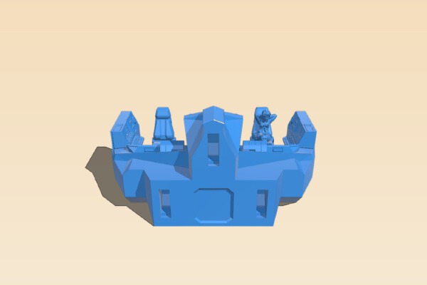 Sample Cockpit & Pilot | 3d print model
