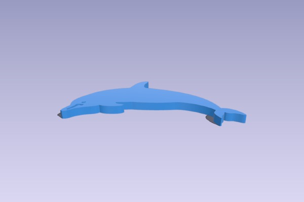 dolphin pendant | 3d print model