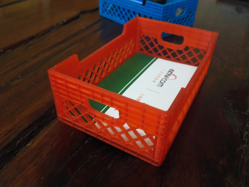 Crate for business cards