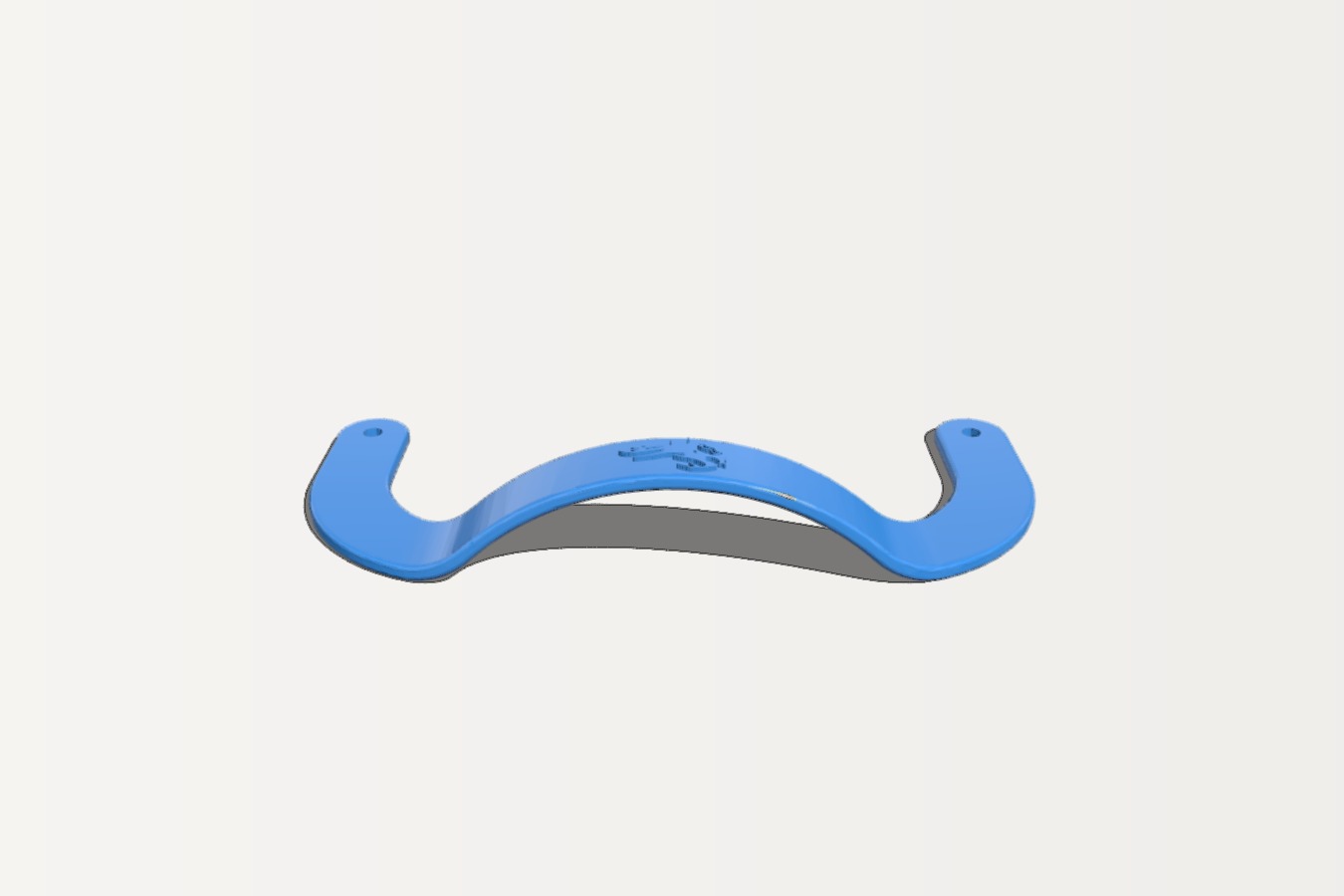 Ender 3 v2 bed handle embossed logo