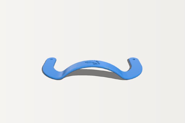 Ender 3 v2 bed handle embossed logo | 3d print model