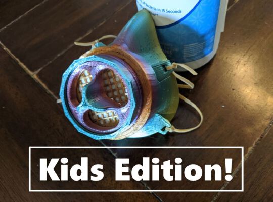 Kids Mask - Activated Charcoal | 3d print model