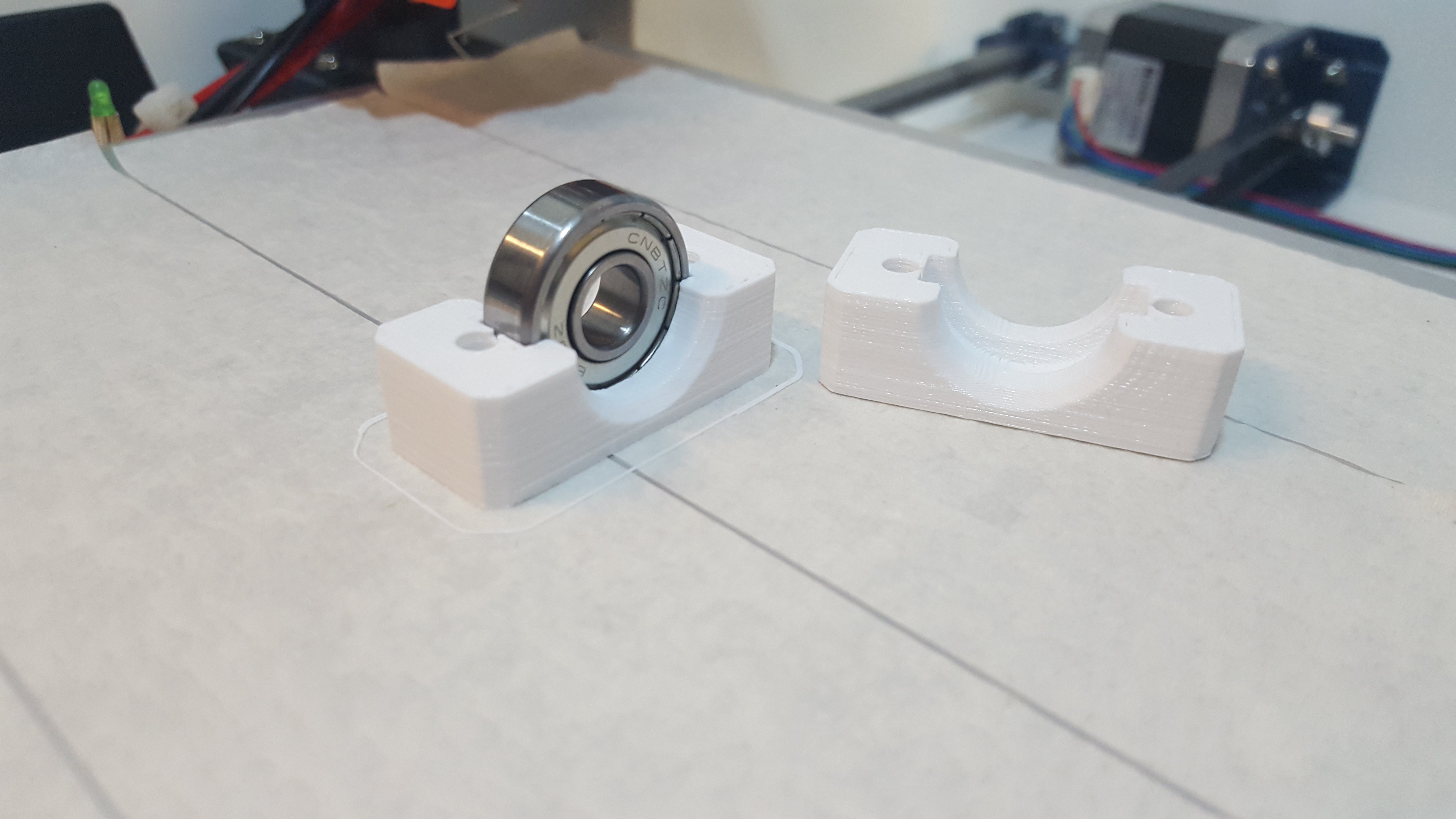 Bearing block diameter 28mm x 8mm. hole 10mm