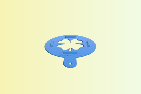 Coffee stencil Shamrock | 3d print model
