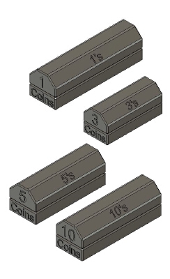 SmallWorld Game Insert - Coin Storage! | 3d print model