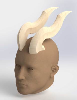 Demonic Horns | 3d print model