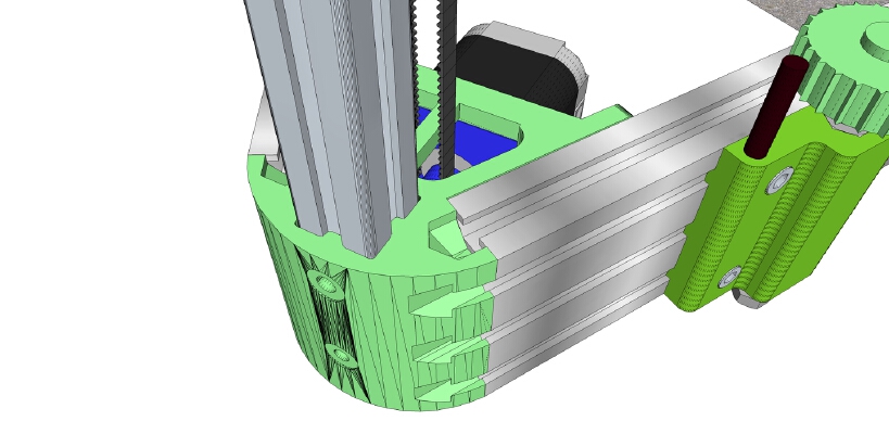 NO Cussing Kossel Motor Corner Remix | 3d print model