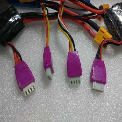 protective cover for balance connector 3s lipo rc battery | 3d print model