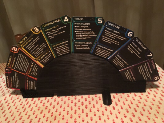 Twilight Imperium 4 (4th edition) Strategy Cards stand | 3d print model