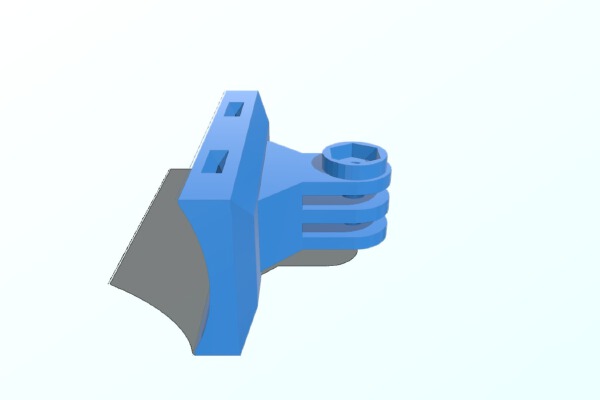 GoPro Pole Mount - Super Sturdy!!! | 3d print model