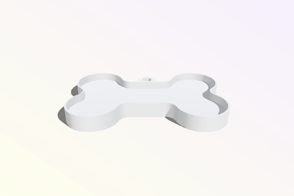 Dog Bone Tag | 3d print model