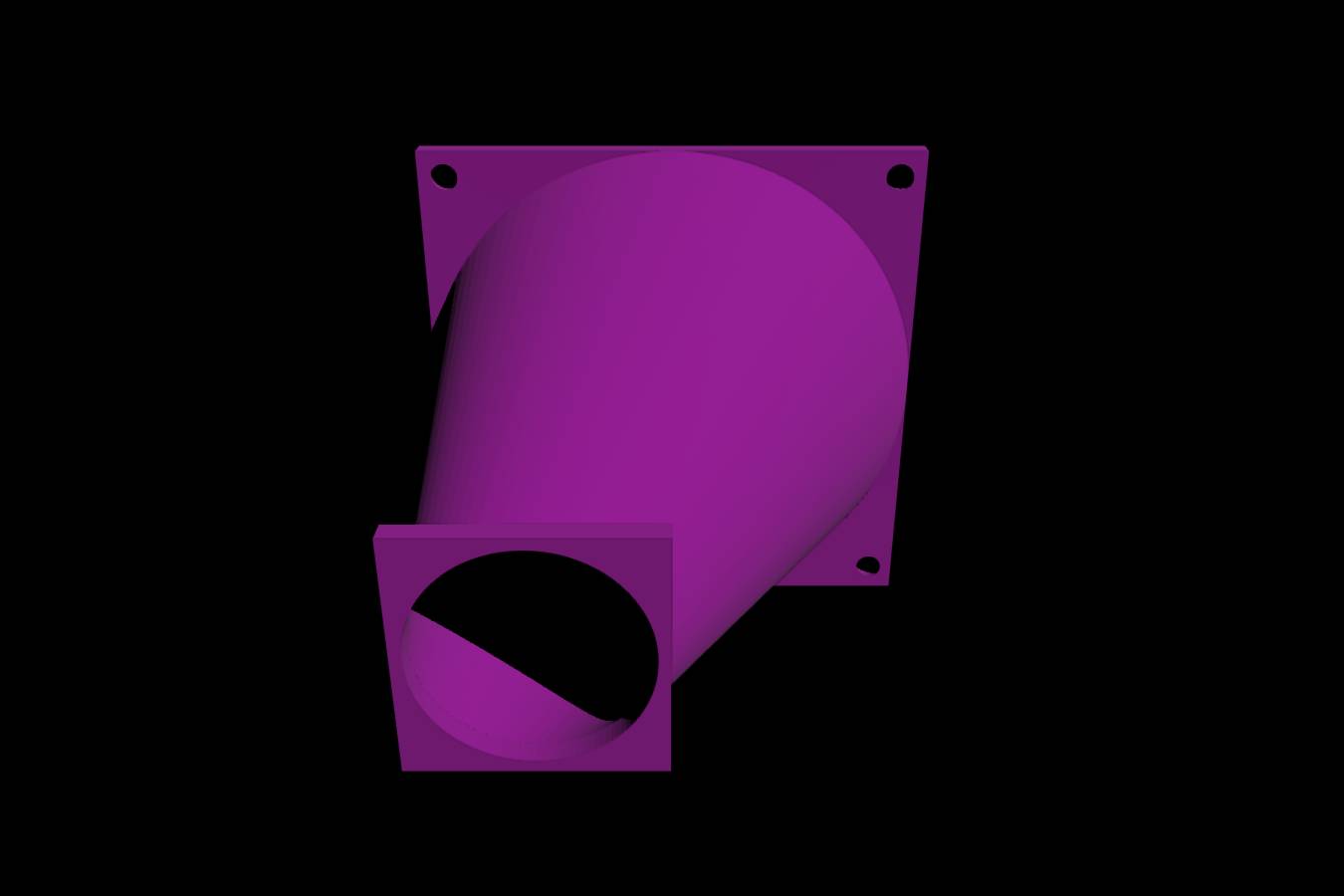 Offset 40mm fan to 80 mm fan