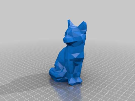 Geometric Fox | 3d print model