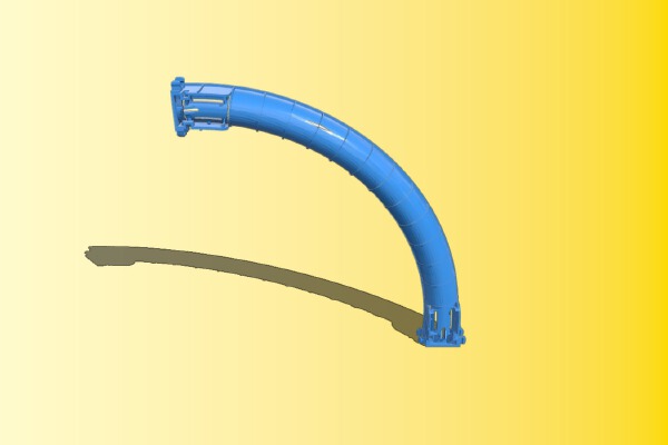 Rokenbok Outside Curved Chute | 3d print model