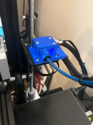 Ender 3 V2 Creality Filament Sensor and Guide Combo | 3d print model