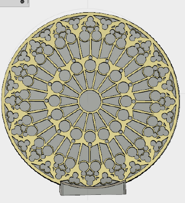 Rose window Notre Dame | 3d print model